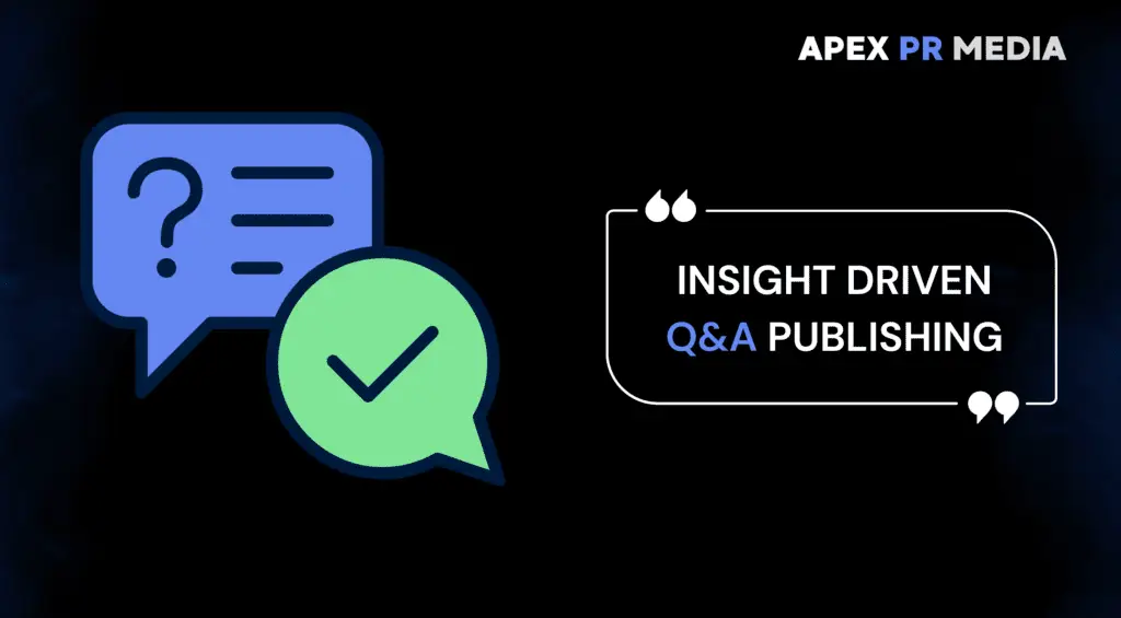 Insight driven Q and A publication for expert positioning